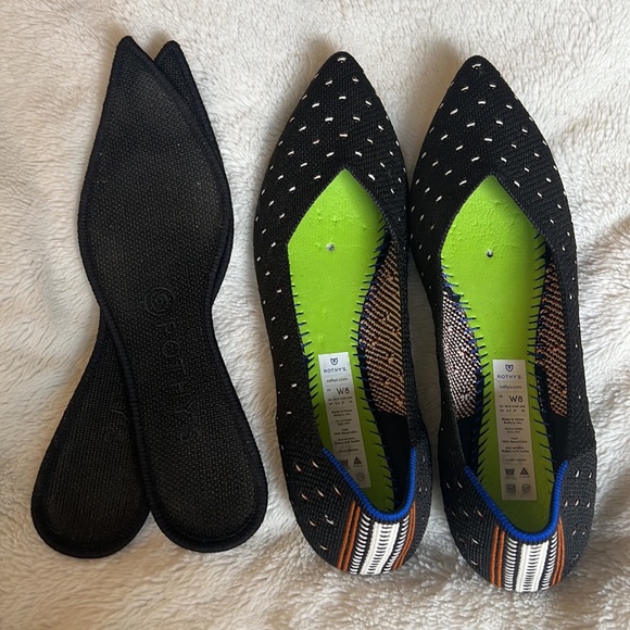 Rothy’s Ivory Polka Dot 8 point - Picture 4 of 4